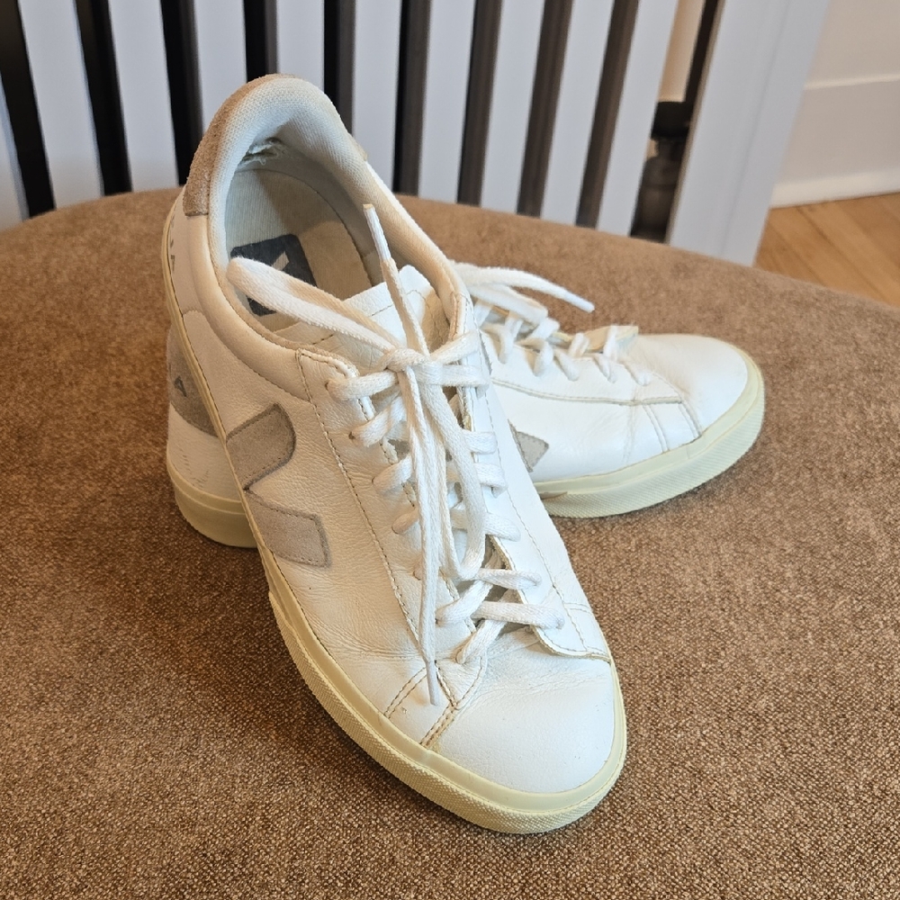 Veja White Athletic Shoes
